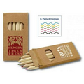 Six-Color Mini Wooden Pencil Set in Box